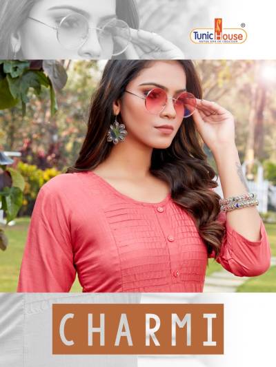 Charmi By Tunic House Fancy Stitch Pattern Style Kurti Collection